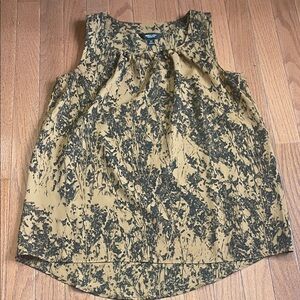 Simply Vera Vera Wang Black and Tan Sleeveless Blouse